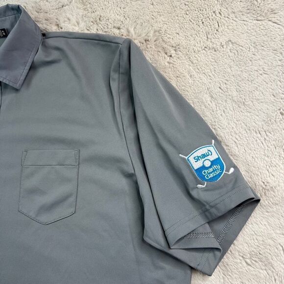 RLX Ralph Lauren Polo Shirt Mens XL Grey Golf Wicking Shaw Charity Classic Logo - Picture 5 of 9